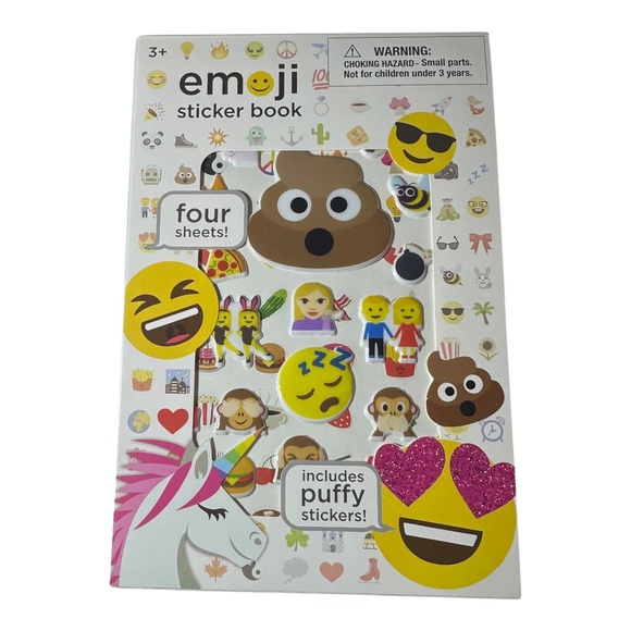 Innovative Designs Emoji Sticker Book Includes Puffy Stickers - Picture 2 of 7